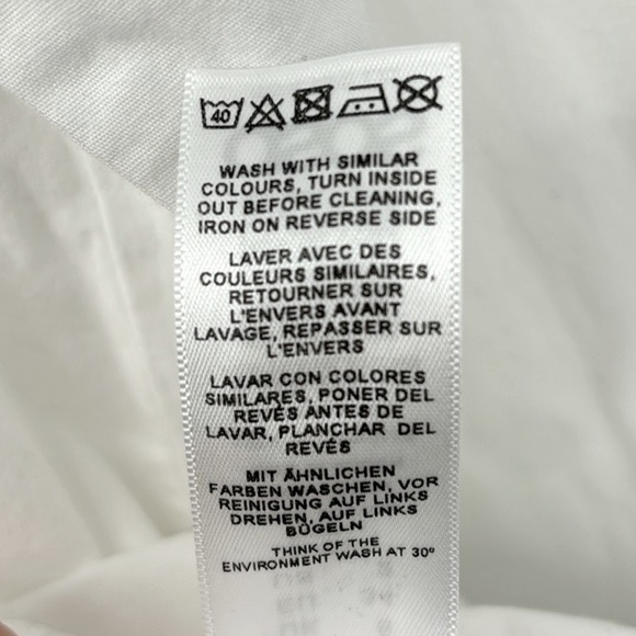 ASOS Design Cotton Mini Shirt Dress White Size 2 - Picture 9 of 13